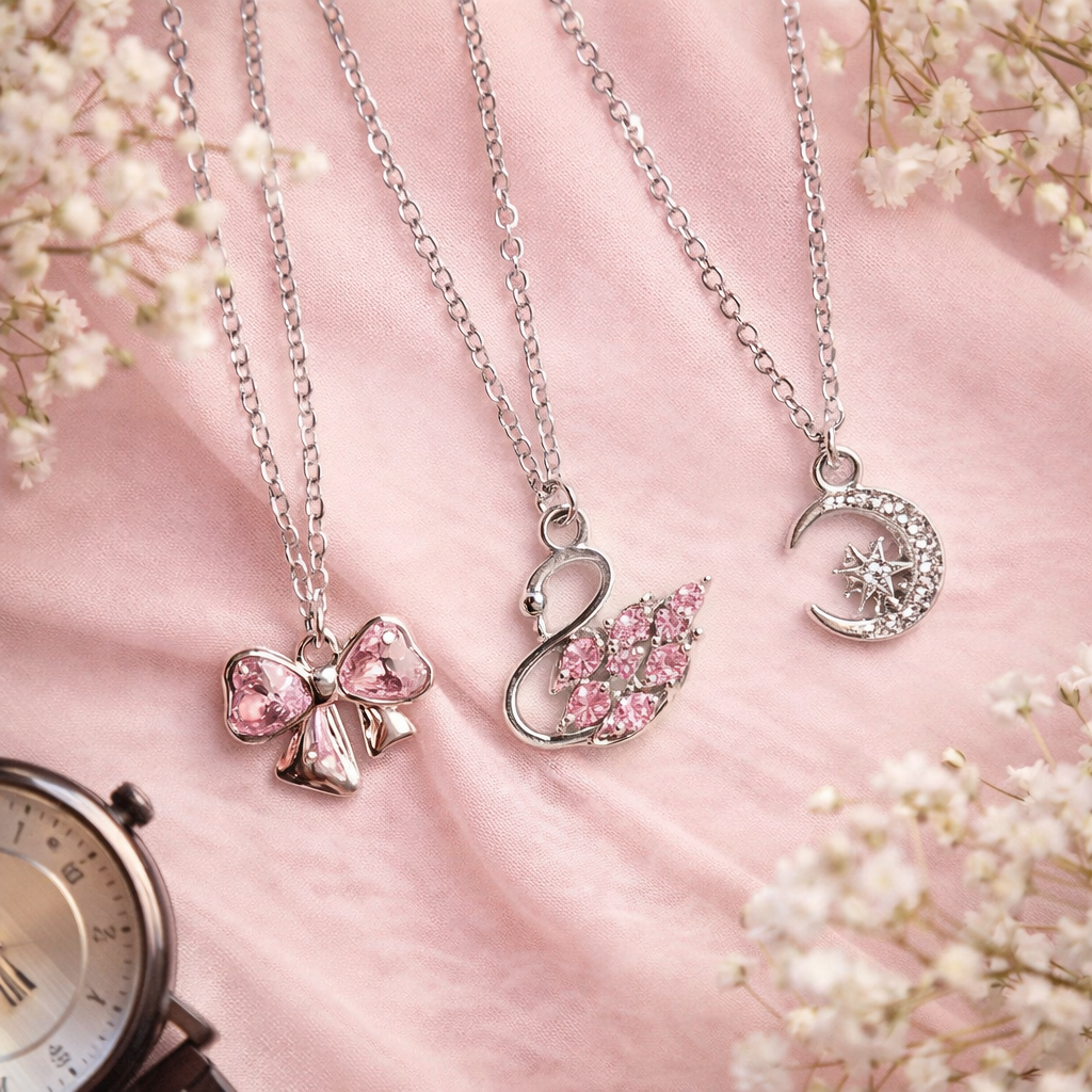 Women Necklaces & Chains combo pair of 3