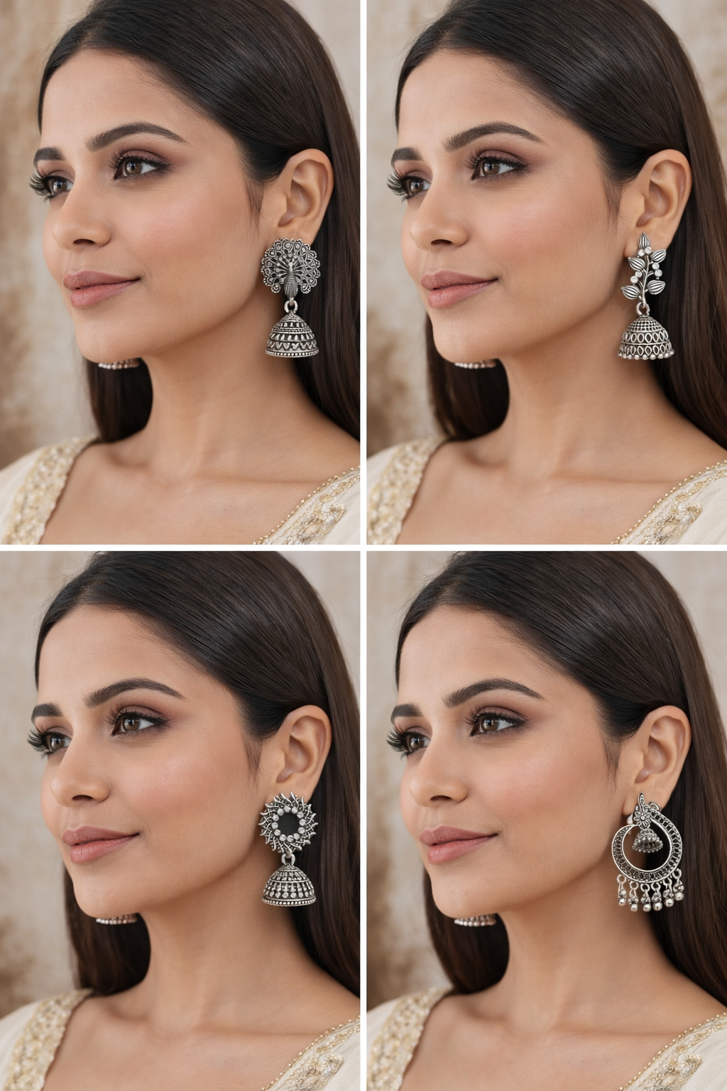 Oxidised Stylish Earrings & Studs