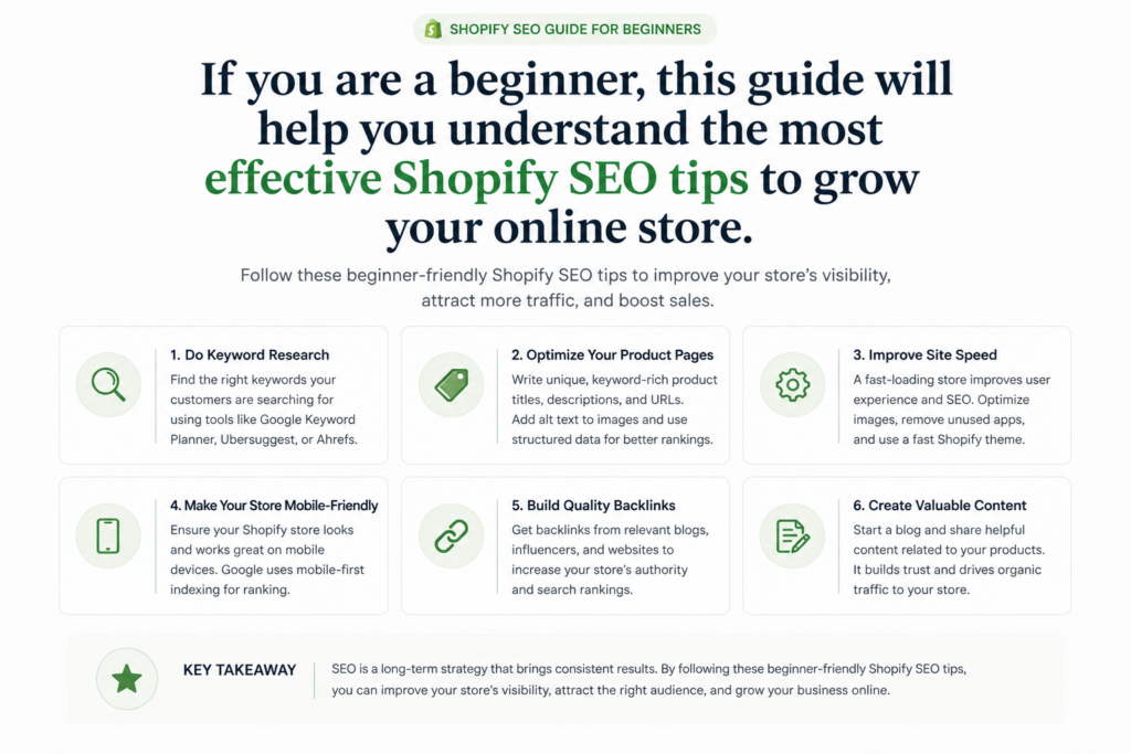 Shopify SEO guide for beginners